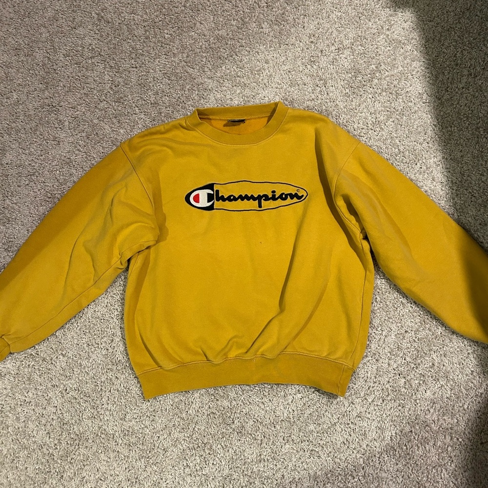 Champion Kid’s Yellow Crewneck Sweater